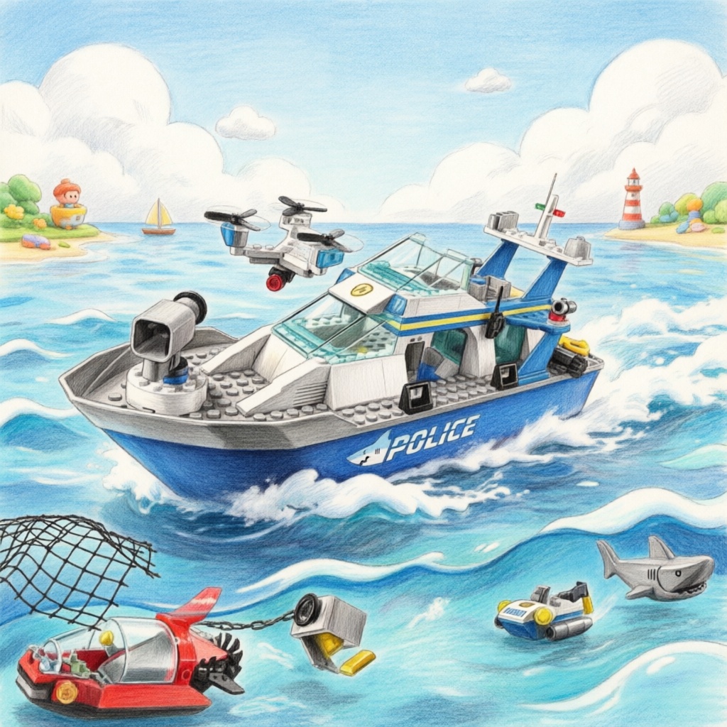 Lego Set Creator - Şehir Serisi Yapı Blokları Deniz Savaşı