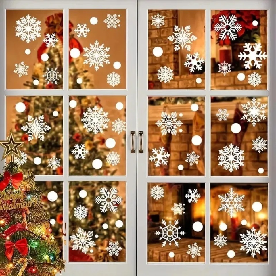 1 Set Kar Tanesi Pencere Çıkar - Snowflake Window Decal incelemesi ve fiyatı