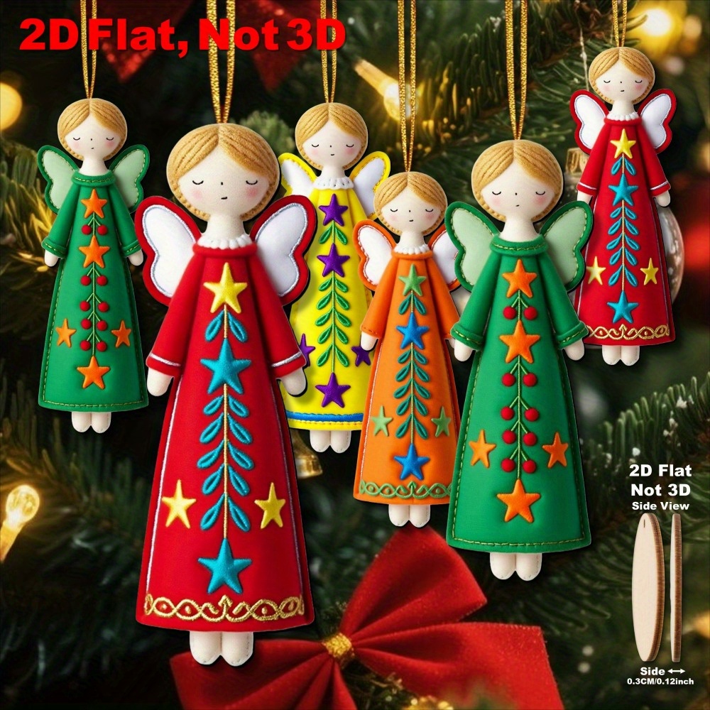 16 Adet Renkli Melek Süsleri - - Star Tree Topper incelemesi ve fiyatı