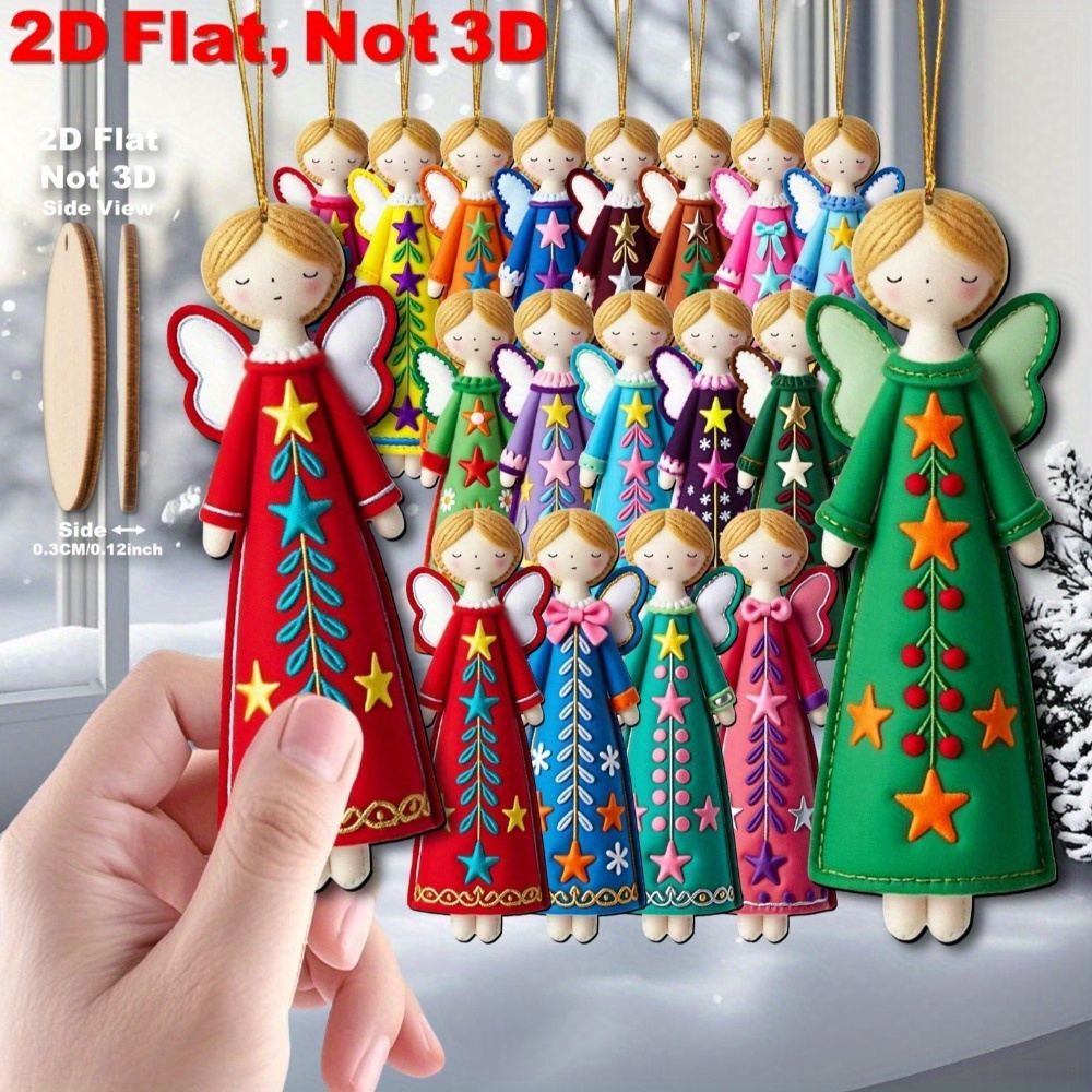 16 Adet Renkli Melek Süsleri - - Star Tree Topper incelemesi ve fiyatı
