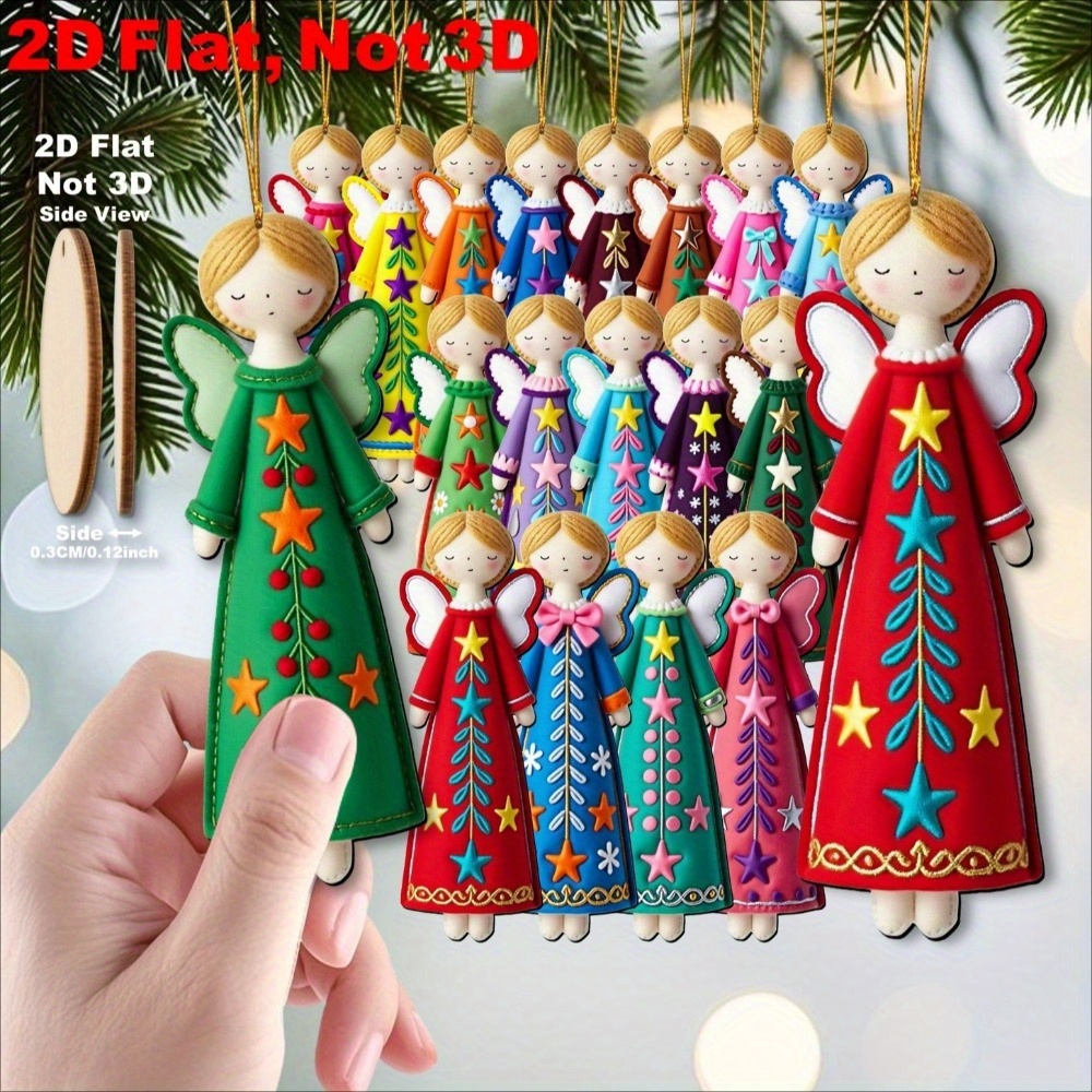 16 Adet Renkli Melek Süsleri - - Star Tree Topper incelemesi ve fiyatı