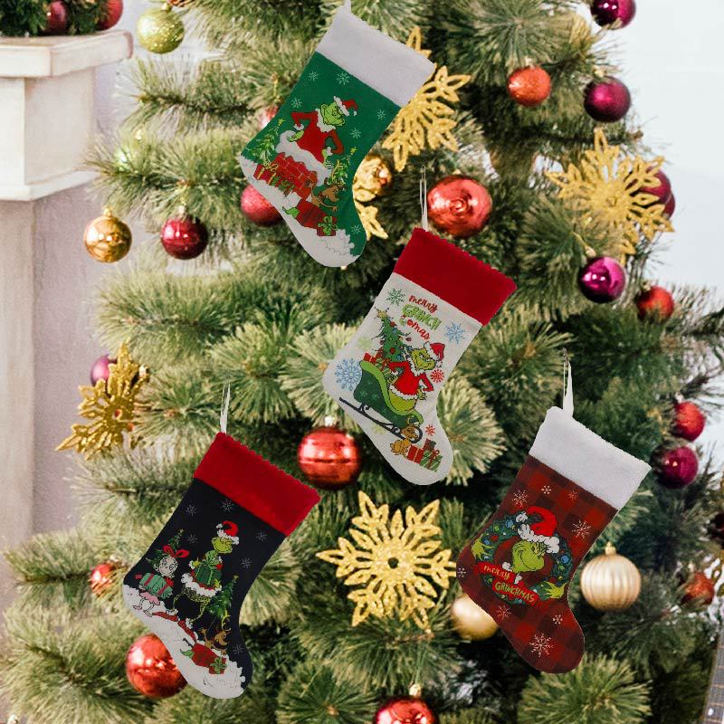 Noel Çorap Grinch Çorap Elf He - Christmas Stocking Hanging incelemesi ve fiyatı