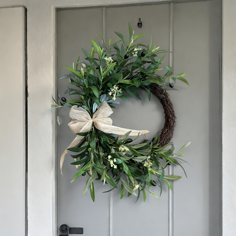 2025 Yapay Zeytin Çelenk Duvar - Christmas Wreath Fake incelemesi ve fiyatı
